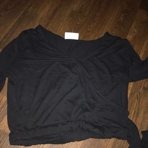 Black crossover top
